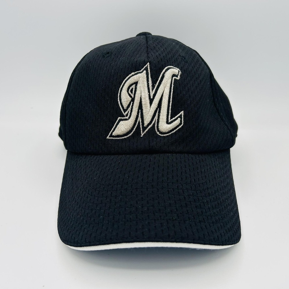 Chiba Lotte Marines Hat Cap Mens Large Black Japan NPB Baseball Strap Back